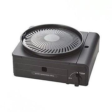 日本岩谷 Iwatani 多功能少煙燒烤磁式瓦斯爐 1.0kw 黑色/台 CB-MSG-1｜領券最高折$220