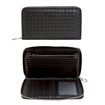 Roberta di Camerino 編織羊皮 WEBBING ㄇ型拉鍊 夾款