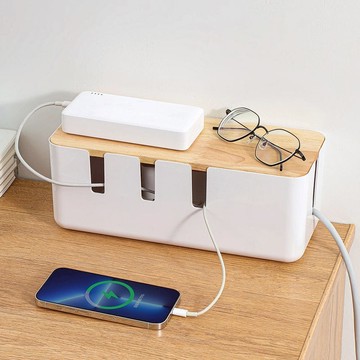 北歐風附蓋電線收納盒/集線盒 單一規格