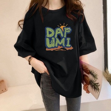 胖胖美依 上衣 T恤 短袖上衣  M-2XL純棉短袖t恤夏季學生寬鬆顯瘦美式復古港味chic上衣服-6980.