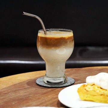 ins澳白咖啡杯冰美式拿鐵杯牛奶玻璃杯蘇打水杯巴戈利亞啤酒酒杯