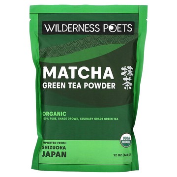 Wilderness Poets, 有機抹茶綠茶粉，12 盎司（340 克）