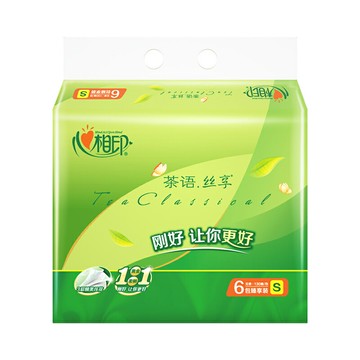 心相印抽紙茶語系列面巾紙家用餐巾軟擦手紙抽紙巾3層24包DT15130