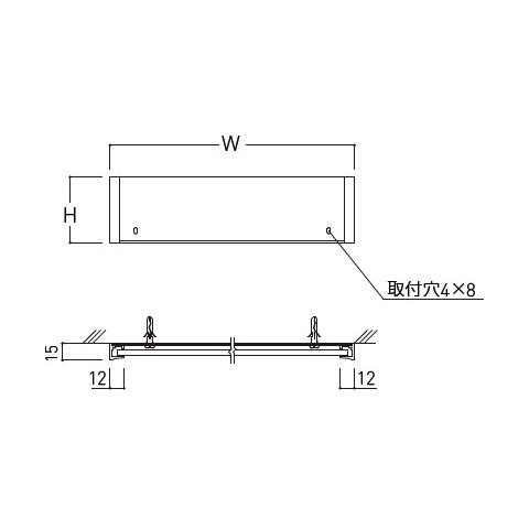 一般室名札(平付型)無地 82×305×15 ※メーカー直送品 神栄ホームクリエイト SK-PN-3F