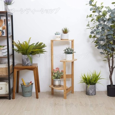 地中海 プランタースタンド 赤 フラワーベース 木製 花台 植物棚 ラック 地中海 プランタースタンド 赤 フラワーベース 木製 花台 植物棚