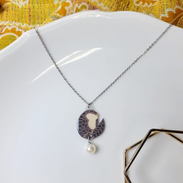 小森林 山林派對 手繪熱縮片 項鍊