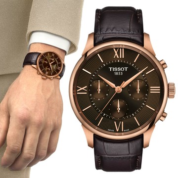 TISSOT天梭 杜魯爾系列 計時機械腕錶 42mm/T1394623629800