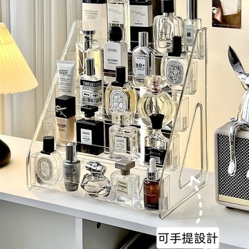 隔日到貨⚡階梯式收納架 大容量置物架 化妝品展示櫃 眼影成列架 梳妝臺置物架 口紅護膚品置物架 香水成列架