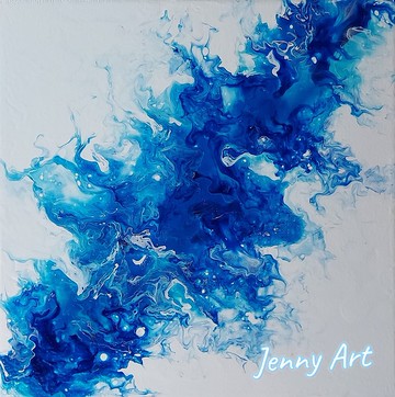 【沁藍】無框畫 壓克力畫 抽象畫 畫作 掛畫 居家擺設