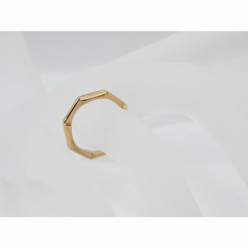 グッチ GUCCI リンクトゥラブリング #6 ダイヤ 0.04ct K18