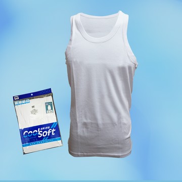 涼爽精梳棉男背心-6842