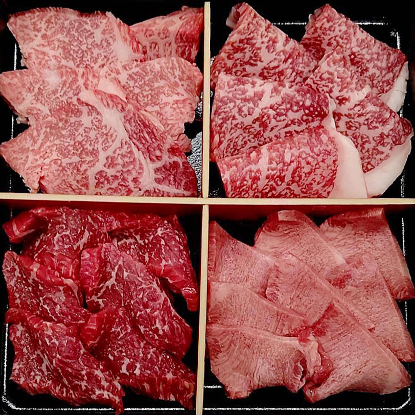 にくの蔵 焼肉銀山亭 おおいた和牛の食べ比べ焼肉セット