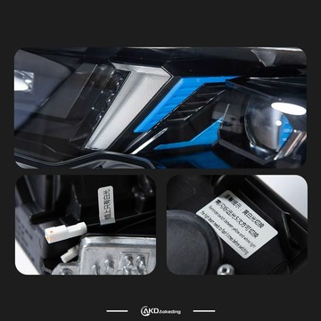 (質量保固）適用于20-22款BMW 3系大燈總成G20 G28改裝LED黃金眼獠牙大燈激光