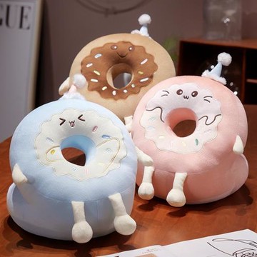 冰絲甜甜圈午睡枕趴睡枕辦公室午休神器趴桌上睡覺抱枕女生小枕頭