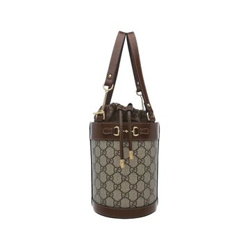 GUCCI 637115 HORSEBIT 1955 馬銜釦水桶包手提包圓桶包 / 小號