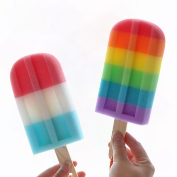 冰淇淋彩色可愛冰棒刷杯子神器雪糕海綿杯刷棒冰洗碗柔軟擦洗冰棍