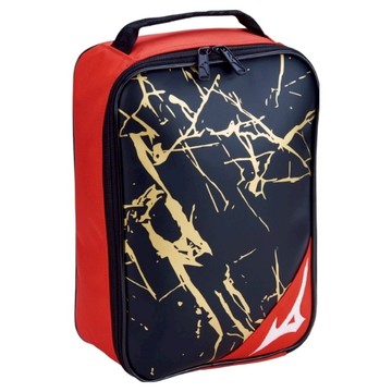 Mizuno 美津濃 鞋袋 1FTKB51362  22 x 11 x 32.5cm  藍色 + 紅色 + 金色  1個