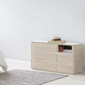 文創集 利奇亞4尺岩板五抽單格斗櫃-120x40x73cm免組