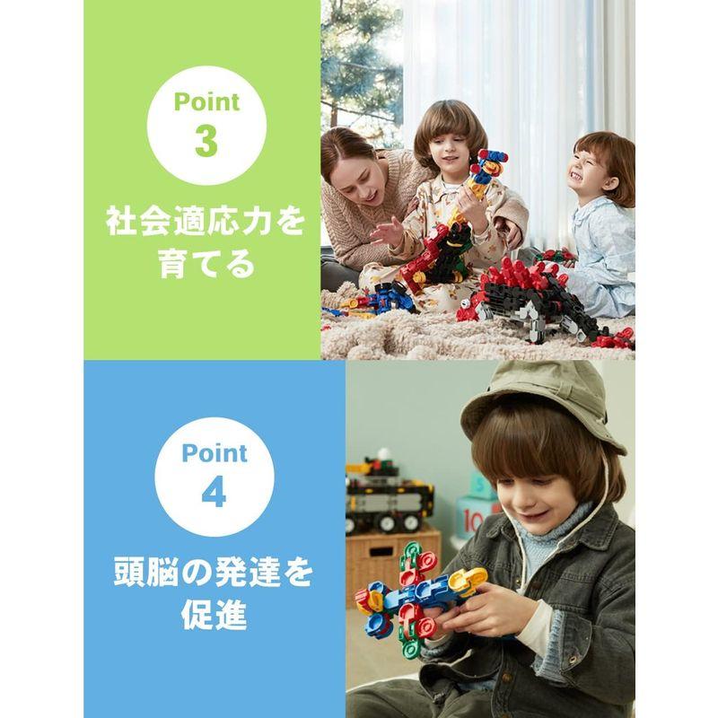 iRiNGO(アイリンゴ)212Nピース 知育玩具 ワニ タワー 恐竜 3歳から