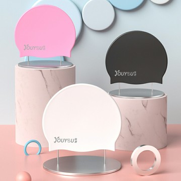 佑游泳帽硅膠防水泳帽男女通用長發護耳高彈舒適休閑訓練z7814