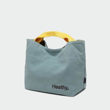 日式飯盒袋上班族簡約帆布手提袋女手拎便當袋男手提包午餐袋大號