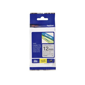 BROTHER 護貝標籤帶 TZe-M931(銀底黑字 12mm 特殊規格)