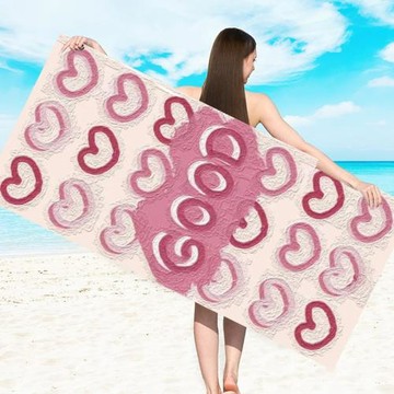 跨境批發超細纖維沙灘巾印花速干雙面絨沙灘吸水游泳成人浴巾毛巾