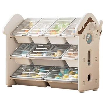 lilikoko 哩哩摳摳 A 甜點屋收納架 組合三  3層  玉蓮白