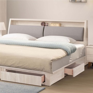 【文創集】普米里6尺雙人加大貓抓皮革床頭箱(不含床底＋不含床墊)-182x27x98cm免組