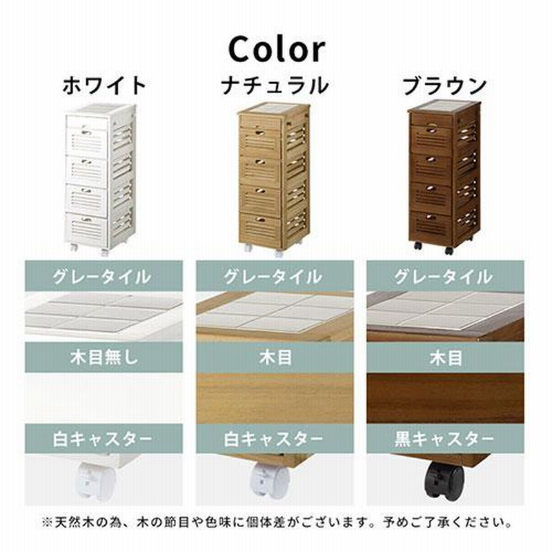 キッチンワゴン キッチン収納 おしゃれ 木製 チェスト ワゴン