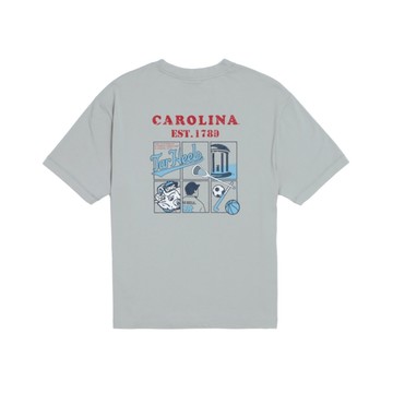 NCAA 短T 灰色 落肩 印花 涼感 短袖 中性 7525100411