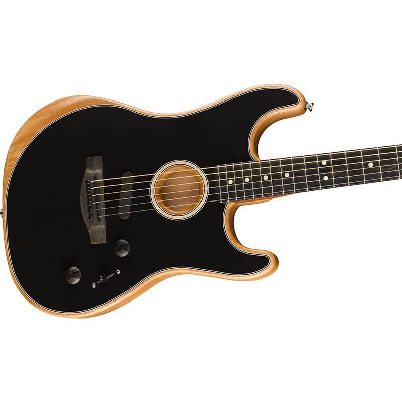 Fender AMERICAN ACOUSTASONIC STRATOCASTER Ebony Fingerboard, Black〈フェンダー〉