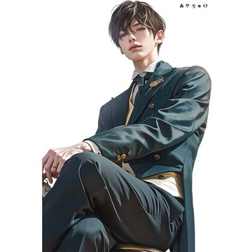 【9 月新品】07-148-0344 人物貼紙 幻想復古浪漫喫茶