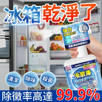 【隔日到貨💧除霉🔥】冰箱除霉清潔劑 冰箱清潔劑 食品級除霉劑 除味清潔噴霧 去霉除垢清潔液 廚房除味劑 居家清潔用品