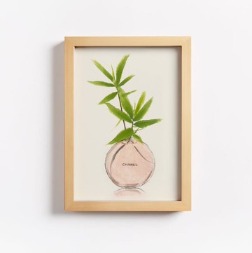 原創複製畫 竹君子與香奈兒 家居裝飾畫 複製畫不含框
