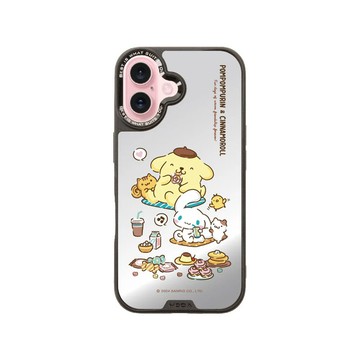 三麗鷗聯名【hoda】午茶派對 MagSafe 手機保護殼(幻石 銀鏡款) iPhone 16/iPhone 16 Pro