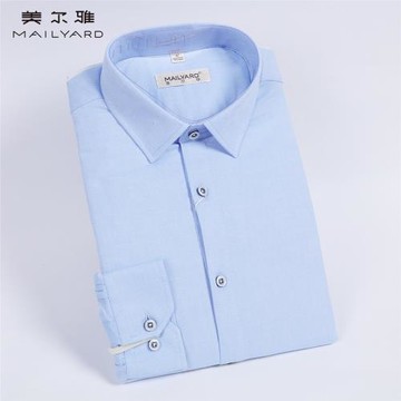 MAILYARD/美爾雅保暖襯衣男純棉商務男士秋冬夾層加厚長袖襯衫651