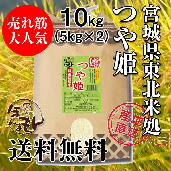 お米 10kg 5kg×2 宮城県産つや姫 令和4年産 新米 送料無料 NO.1の食味