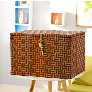 密碼收納盒帶鎖收納箱大容量零食筐書本整理箱儲物箱可上鎖大箱子 99購物節