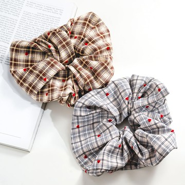 格紋愛心髮圈(J053L2W029K) - JUJURY