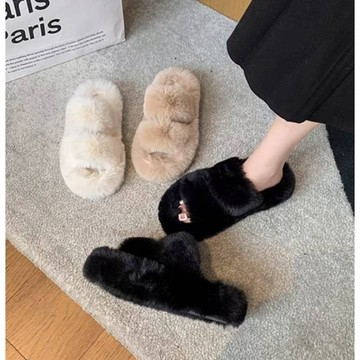 雙板毛毛拖鞋423 425網紅款 台灣出貨 平底拖鞋 保暖 毛拖