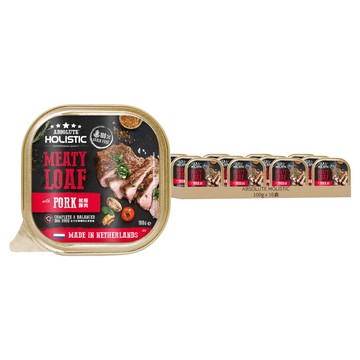 ABSOLUTE HOLISTIC 全方位營養狗主食餐盒 16盒 松阪豚肉 100g 狗濕糧 無穀物