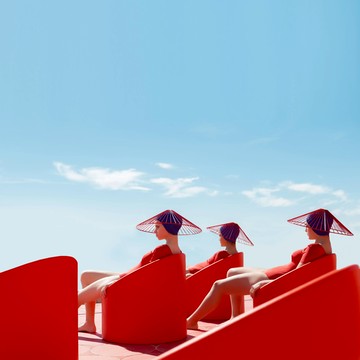 Diabla Lipstick 單椅 淺灰色