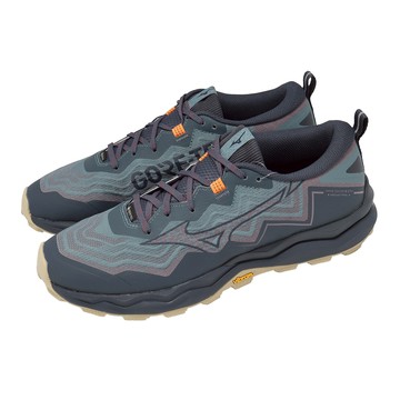 [ACS] Mizuno 美津濃 越野跑鞋 Wave Daichi 9 GTX 男鞋 藍 綠 防水 戶外 J1GJ2556-11