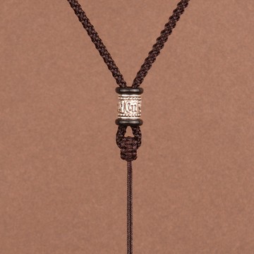 【昱晶閣】藏銀手工編織調整款掛繩 六字真言項鍊繩吊飾繩玉佩繩 玉石貔貅玉佩觀音吊墜掛繩挂件繩子掛墜繩