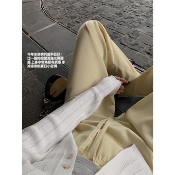 夢中情褲 今年的冰涼褲超優秀~高質感啞光霧感緞面褲 輕薄滑滑褲