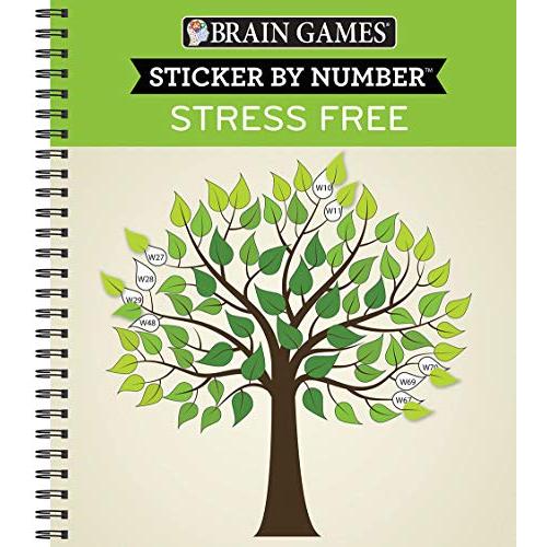 Brain Games Sticker by Number  Stress Free (28 Images to Sticker)