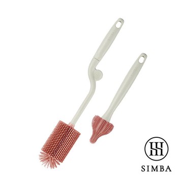 小獅王辛巴超柔無垢白金矽膠旋轉奶瓶刷組(多款可挑) 378元