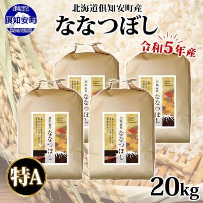 ふるさと納税 倶知安町 令和5年産 北海道 倶知安町産 ななつぼし 精米 5kg×4袋 計20kg 特A 米 ショクレン