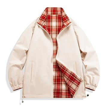 【HOT 本舖】男装【檔口現貨】美式棒球服外套男2024新款春秋季港風寬鬆潮牌痞帥高級感夾克男